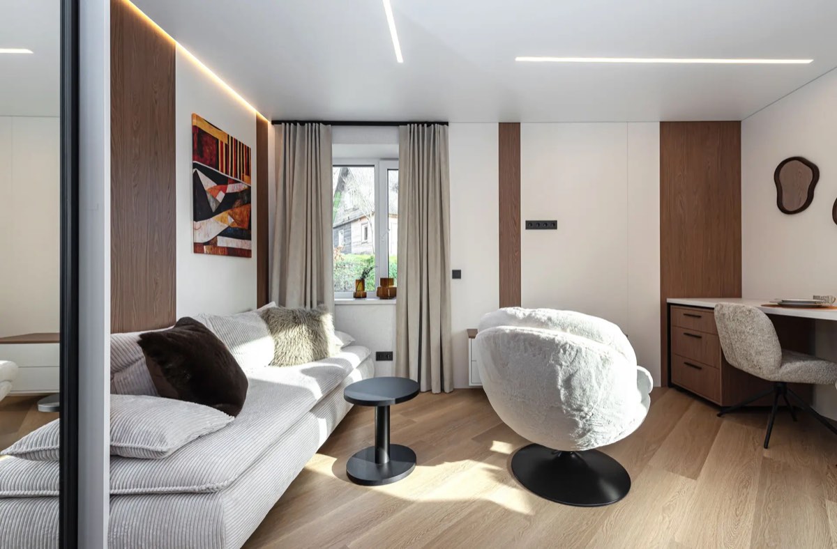 Contemporary apartment interior from the Vilniaus Kvadratai project archive